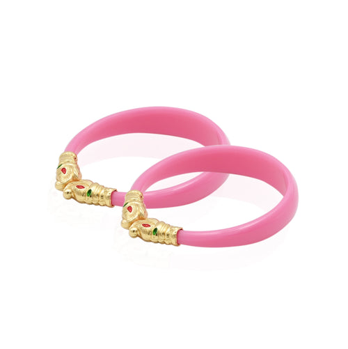 Silver Gajmukh Girls Bangles